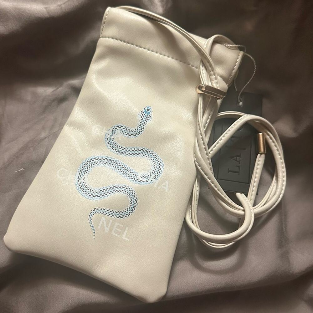 LA Trading Co. Crossbody mini bag serpent snake print phone case